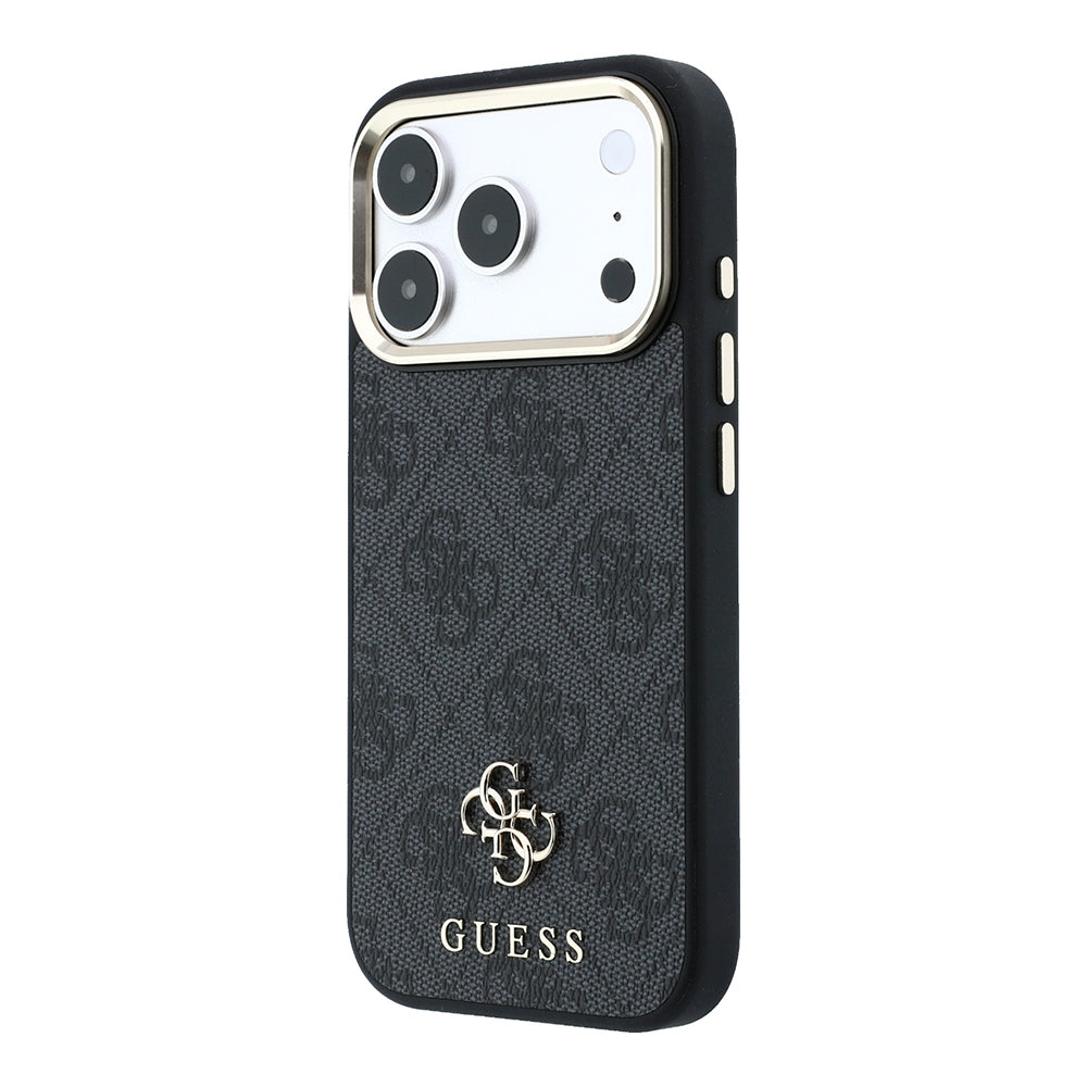 Apple iPhone 17 Pro Kılıf Guess Orjinal Lisanslı M-safe Şarj Özellikli Small 4G Classic Logolu Kapak