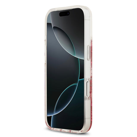 Apple iPhone 17 Pro Kılıf Guess Orjinal Lisanslı M-safe Şarj Özellikli Transparan Resin Bottom Kapak