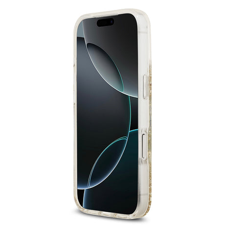 Apple iPhone 17 Pro Kılıf Guess Orjinal Lisanslı M-safe Şarj Özellikli Transparan Resin Bottom Kapak