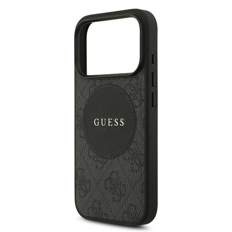 Apple iPhone 17 Pro Kılıf Guess Orjinal Lisanslı M-safe Şarj Özellikli Yazı Logolu Circle Classic Kapak