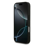 Apple iPhone 17 Pro Kılıf Guess Orjinal Lisanslı M-safe Şarj Özellikli Yazı Logolu PU Deri Kapak