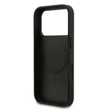 Apple iPhone 17 Pro Kılıf Guess Orjinal Lisanslı M-safe Şarj Özellikli Yazı Logolu PU Deri Kapak
