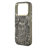 Apple iPhone 17 Pro Kılıf Guess Orjinal Lisanslı M-safe Şarj Özellikli Yazı Logolu Python Desenli Kapak