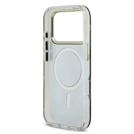 Apple iPhone 17 Pro Kılıf Guess Orjinal Lisanslı Metal Kamera Çerçeveli Simli Aynalı Kapak