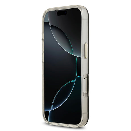 Apple iPhone 17 Pro Kılıf Guess Orjinal Lisanslı Metal Kamera Çerçeveli Simli Aynalı Kapak