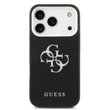 Apple iPhone 17 Pro Kılıf Guess Orjinal Lisanslı PU Deri 4G Büyük Metal Logo Dizaynlı Kapak