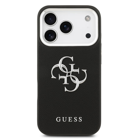 Apple iPhone 17 Pro Kılıf Guess Orjinal Lisanslı PU Deri 4G Büyük Metal Logo Dizaynlı Kapak