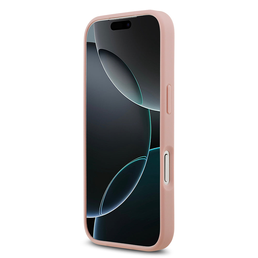 Apple iPhone 17 Pro Kılıf Guess Orjinal Lisanslı Taşlı Arka Yüzey Üçgen Logolu Kapak
