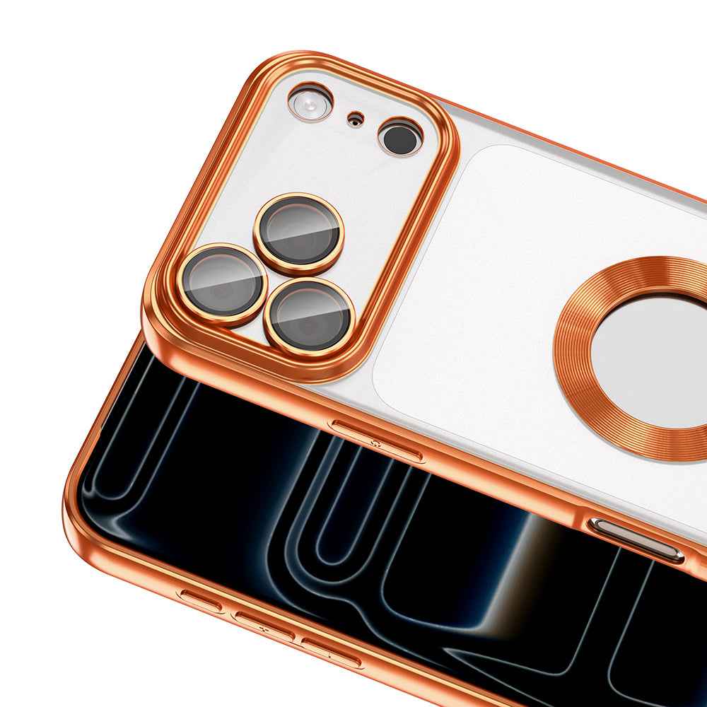 Apple iPhone 17 Pro Kılıf Kamera Korumalı Logo Gösteren Zore Omega Kapak