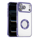 Apple iPhone 17 Pro Kılıf Kamera Korumalı Logo Gösteren Zore Omega Kapak