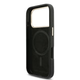 Apple iPhone 17 Pro Kılıf Karl Lagerfeld Orjinal Lisanslı M-safe Şarj Özellikli Gold Kamera Çerçeveli KHEAD Metal Logolu PU Deri Kapak