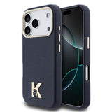 Apple iPhone 17 Pro Kılıf Karl Lagerfeld Orjinal Lisanslı M-safe Şarj Özellikli Gold Kamera Çerçeveli KHEAD Metal Logolu PU Deri Kapak