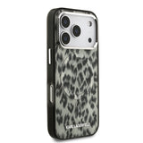 Apple iPhone 17 Pro Kılıf Karl Lagerfeld Orjinal Lisanslı M-safe Şarj Özellikli IML Leopar Baskılı Kapak
