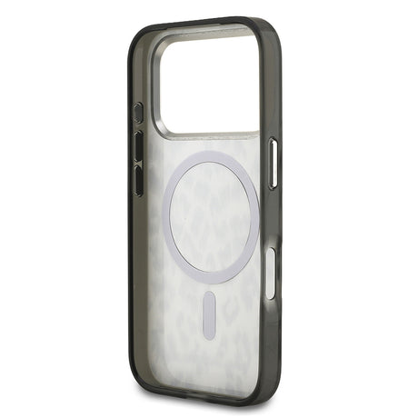 Apple iPhone 17 Pro Kılıf Karl Lagerfeld Orjinal Lisanslı M-safe Şarj Özellikli IML Leopar Baskılı Kapak