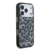 Apple iPhone 17 Pro Kılıf Karl Lagerfeld Orjinal Lisanslı M-safe Şarj Özellikli IML Leopar Baskılı Kapak