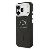 Apple iPhone 17 Pro Kılıf Karl Lagerfeld Orjinal Lisanslı M-safe Şarj Özellikli Metal Kamera ve Buton Tasarımlı Paris RSG PU Deri Kapak