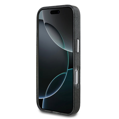 Apple iPhone 17 Pro Kılıf Karl Lagerfeld Orjinal Lisanslı Parlayan Simli Karl & Choupette Sketch Logo Kapak