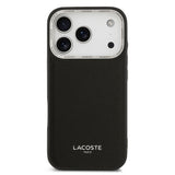 Apple iPhone 17 Pro Kılıf Lacoste Orjinal Lisanslı M-safe Şarj Özellikli Champs Elysees PU Deri Tasarımlı Kapak