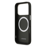 Apple iPhone 17 Pro Kılıf Lacoste Orjinal Lisanslı M-safe Şarj Özellikli Champs Elysees PU Deri Tasarımlı Kapak