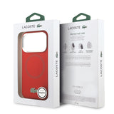 Apple iPhone 17 Pro Kılıf Lacoste Orjinal Lisanslı M-safe Şarj Özellikli İkonik Logolu Metal Kamera Çerçeveli Silikon Kapak