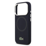 Apple iPhone 17 Pro Kılıf Lacoste Orjinal Lisanslı M-safe Şarj Özellikli İkonik Logolu Metal Kamera Çerçeveli Silikon Kapak