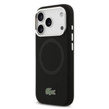 Apple iPhone 17 Pro Kılıf Lacoste Orjinal Lisanslı M-safe Şarj Özellikli İkonik Logolu Metal Kamera Çerçeveli Silikon Kapak