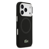 Apple iPhone 17 Pro Kılıf Lacoste Orjinal Lisanslı M-safe Şarj Özellikli İkonik Logolu Metal Kamera Çerçeveli Silikon Kapak