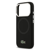 Apple iPhone 17 Pro Kılıf Lacoste Orjinal Lisanslı M-safe Şarj Özellikli İkonik Logolu Metal Kamera Çerçeveli Silikon Kapak