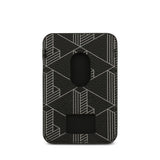 Apple iPhone 17 Pro Kılıf Lacoste Orjinal Lisanslı M-safe Şarj Özellikli PU Deri Tasarımlı Kartlıklı Karışık Monogram Desenli Kapak
