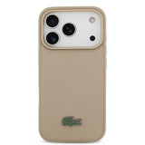 Apple iPhone 17 Pro Kılıf Lacoste Orjinal Lisanslı M-safe Şarj Özellikli PU Pike Desenli Metal Logolu Kartlıklı Kapak