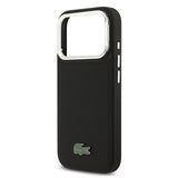 Apple iPhone 17 Pro Kılıf Lacoste Orjinal Lisanslı M-safe Şarj Özellikli PU Pike Desenli Standlı Metal Logolu Kapak