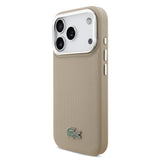 Apple iPhone 17 Pro Kılıf Lacoste Orjinal Lisanslı M-safe Şarj Özellikli PU Pike Desenli Standlı Metal Logolu Kapak