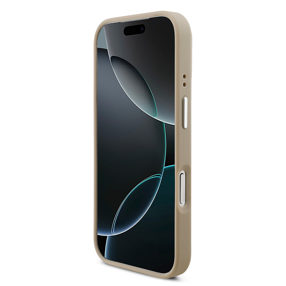 Apple iPhone 17 Pro Kılıf Lacoste Orjinal Lisanslı M-safe Şarj Özellikli PU Pike Desenli Standlı Metal Logolu Kapak