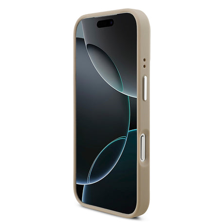 Apple iPhone 17 Pro Kılıf Lacoste Orjinal Lisanslı M-safe Şarj Özellikli PU Pike Desenli Standlı Metal Logolu Kapak