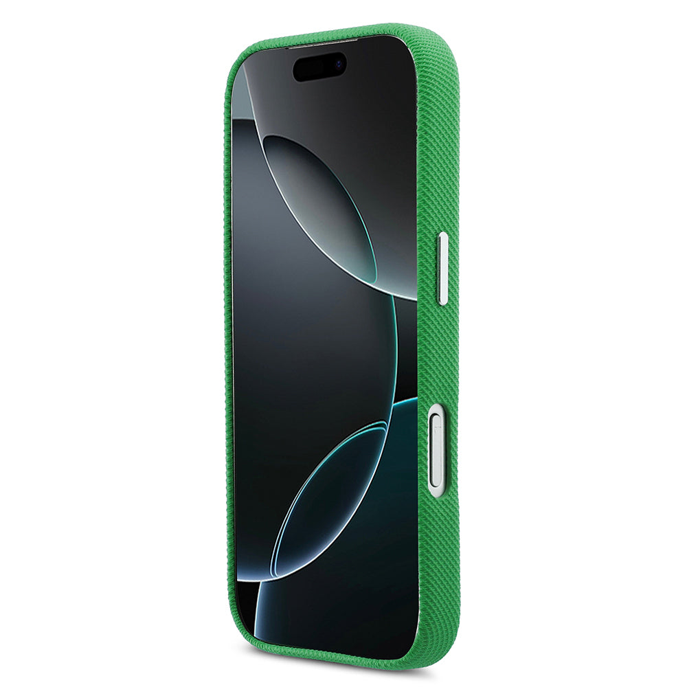 Apple iPhone 17 Pro Kılıf Lacoste Orjinal Lisanslı M-Safe Şarj Özellikli PVC Pike Desenli Arka Yüzey İkonik Timsah Dokuma Logolu Kapak