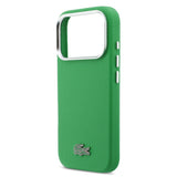 Apple iPhone 17 Pro Kılıf Lacoste Orjinal Lisanslı M-Safe Şarj Özellikli PVC Pike Desenli Arka Yüzey İkonik Timsah Dokuma Logolu Kapak