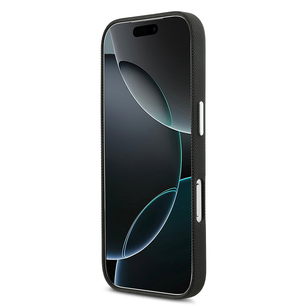 Apple iPhone 17 Pro Kılıf Lacoste Orjinal Lisanslı M-Safe Şarj Özellikli PVC Pike Desenli Arka Yüzey İkonik Timsah Dokuma Logolu Kapak