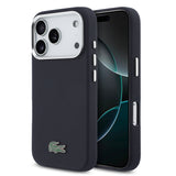 Apple iPhone 17 Pro Kılıf Lacoste Orjinal Lisanslı M-Safe Şarj Özellikli PVC Pike Desenli Arka Yüzey İkonik Timsah Dokuma Logolu Kapak