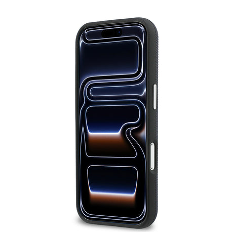 Apple iPhone 17 Pro Kılıf Lacoste Orjinal Lisanslı M-Safe Şarj Özellikli PVC Yarı Pike Desenli Arka Yüzey İkonik Timsah Dokuma Logolu Kapak