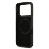 Apple iPhone 17 Pro Kılıf Lacoste Orjinal Lisanslı M-safe Şarj Özellikli Standlı PU Deri Karışık Monogram Desenli Kapak