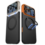Apple iPhone 17 Pro Kılıf M-safe Şarj Özellikli 360 Derece Standlı Çift Parçalı Zore Torino Kapak