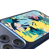 Apple iPhone 17 Pro Kılıf M-safe Şarj Özellikli 3D Baskılı Tasarım Mutural Graffiti Serisi Kapak
