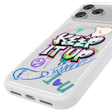 Apple iPhone 17 Pro Kılıf M-safe Şarj Özellikli 3D Baskılı Tasarım Mutural Graffiti Serisi Kapak