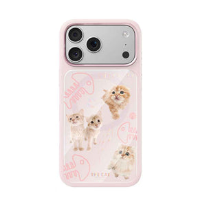 Apple iPhone 17 Pro Kılıf M-safe Şarj Özellikli 3D Baskılı Tasarım Mutural The Cat Serisi Kapak