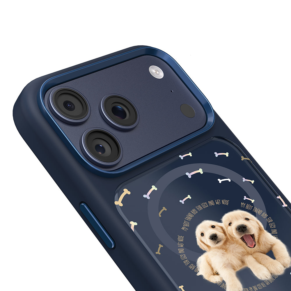 Apple iPhone 17 Pro Kılıf M-safe Şarj Özellikli 3D Baskılı Tasarım Mutural The Dog Serisi Kapak