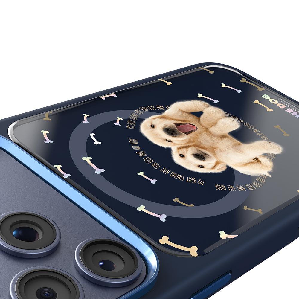 Apple iPhone 17 Pro Kılıf M-safe Şarj Özellikli 3D Baskılı Tasarım Mutural The Dog Serisi Kapak