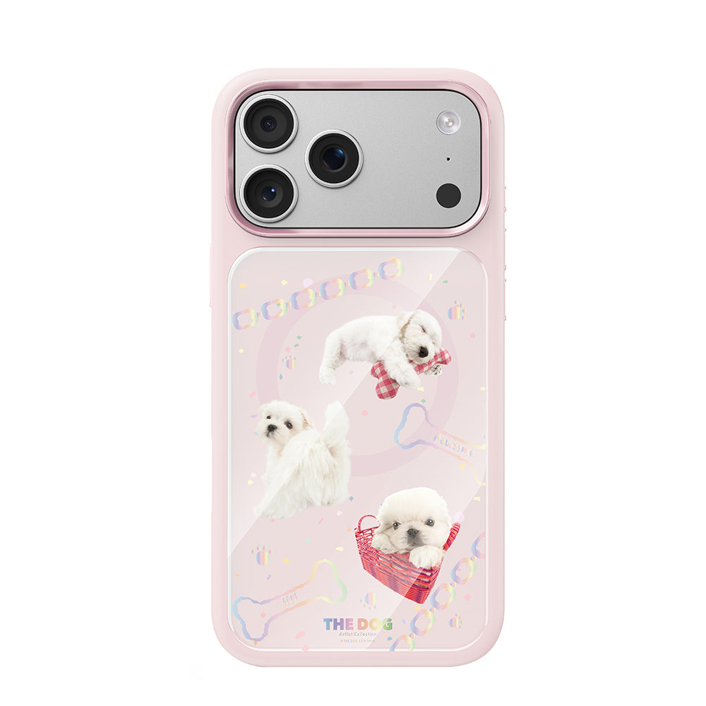 Apple iPhone 17 Pro Kılıf M-safe Şarj Özellikli 3D Baskılı Tasarım Mutural The Dog Serisi Kapak
