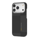 Apple iPhone 17 Pro Kılıf M-safe Şarj Özellikli 600D Metal Kamera Çerçeveli Raptic Aramid Fiber Geotik Serisi Kapak