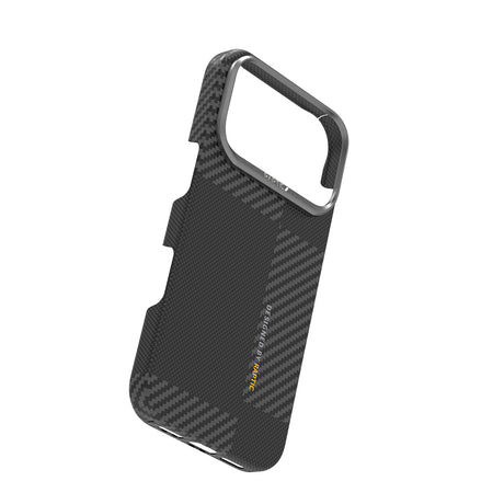 Apple iPhone 17 Pro Kılıf M-safe Şarj Özellikli 600D Metal Kamera Çerçeveli Raptic Aramid Fiber Geotik Serisi Kapak