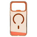 Apple iPhone 17 Pro Kılıf M-safe Şarj Özellikli Airbag Tasarımlı O-Ring Şeffaf Kajsa Trans Alüminyum Shield Serisi Kapak